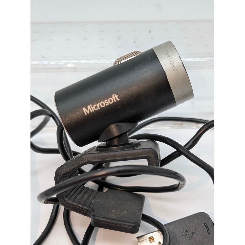 Microsoft LifeCam Cinema HD USB Webcam Model 1393 Autofocus 720p Tested